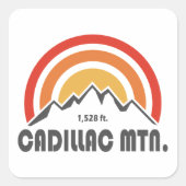 Cadillac Mountain Vierkante Sticker (Voorkant)