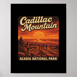 Cadillac Mountain zonsopgang Maine Acadia National Poster