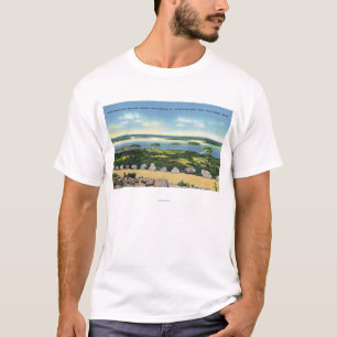 Cadillac Mt Summit Uitzicht van Bar Harbour 2 T-shirt