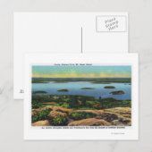 Cadillac Mt Summit Uitzicht van Bar Harbour Briefkaart (Voorkant / Achterkant)