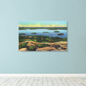 Cadillac Mt Summit Uitzicht van Bar Harbour Canvas Afdruk (Insitu (Houten vloer))