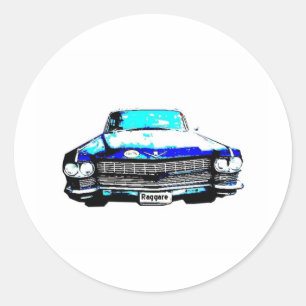 cadillac raggare - auto ronde sticker