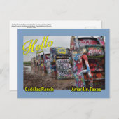 Cadillac Ranch Amarillo Texas Briefkaart (Voorkant / Achterkant)