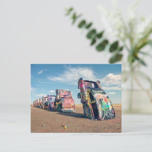 Cadillac Ranch Briefkaart (Staand voorkant)