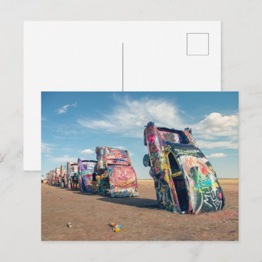 Cadillac Ranch Briefkaart (Voorkant / Achterkant)
