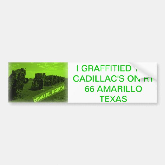 CADILLAC RANCH BUMPERSTICKER (Voorkant)