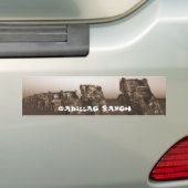 Cadillac Ranch Bumpersticker (Op auto)