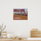 Cadillac Ranch Poster (Keuken)