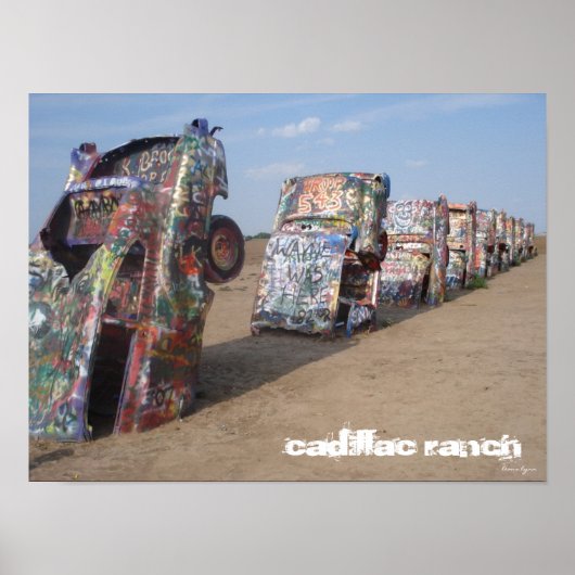 Cadillac Ranch Poster (Voorkant)