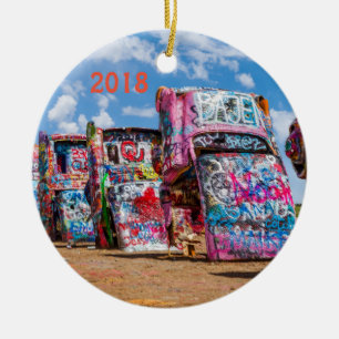 Cadillac Ranch, Texas Keramisch Ornament