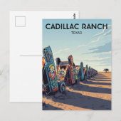 Cadillac Ranch Texas Reizen Briefkaart (Voorkant / Achterkant)