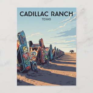 Cadillac Ranch Texas Reizen Briefkaart