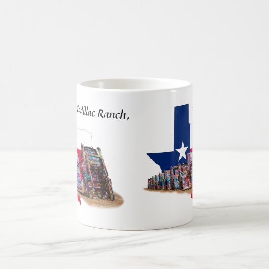 Cadillac Ranch, Texas State Outline, Mok (Center)