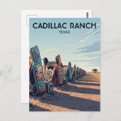 Cadillac Ranch Texas Travel Briefkaart (Voorkant / Achterkant)
