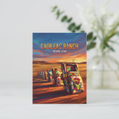 Cadillac Ranch USA Briefkaart (Staand voorkant)