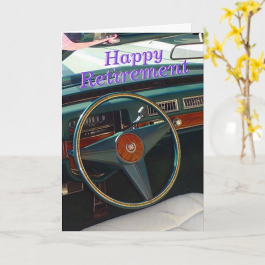 Cadillac Retirement Card Kaart (Gele Bloem)