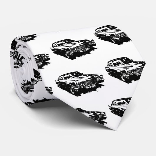 cadillac series deville eldorado sts klassiek zeld stropdas (Opgerold)