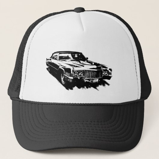 cadillac series deville eldorado sts klassiek zeld trucker pet (Voorkant)