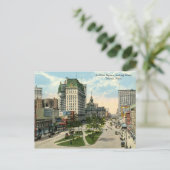 Cadillac Square, Detroit Michigan, 1915 Briefkaart (Staand voorkant)