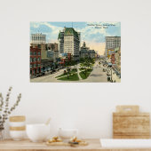 Cadillac Square, Detroit Michigan, 1915  Poster (Keuken)