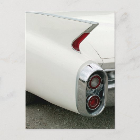 Cadillac Tail Fin and Taillights Postcard Briefkaart (Voorkant)