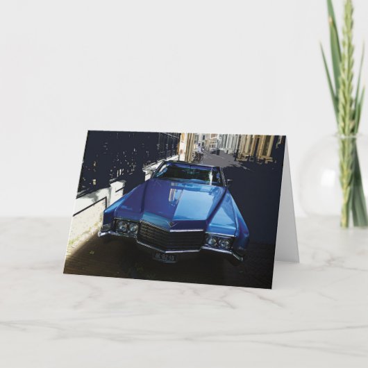 Cadillac Verjaardagskaart Kaart (Voorkant)