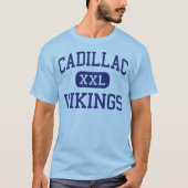 Cadillac Vikings Middle Cadillac Michigan T-shirt (Voorkant)
