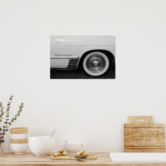 Cadillac Wheel Poster (Keuken)