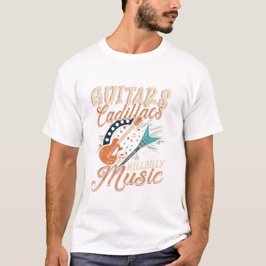 Cadillacs Hillbilly Muziek T-shirt (Voorkant)