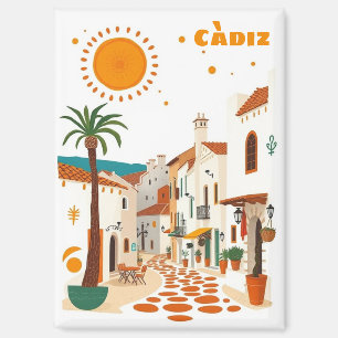 Càdiz Cadiz Spanje vakantie witte stad souvenir Magneet