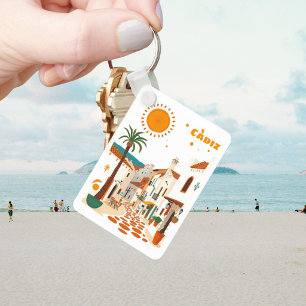 Càdiz Cadiz Spanje vakantie witte stad souvenir Sleutelhanger