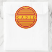 Cádiz City Pride Emblem – Spanish Identity Ronde Sticker (Tas)