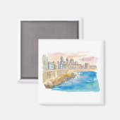 Cadiz Costa De La Luz Waterfront Magneet (Voorkant / Achterkant)