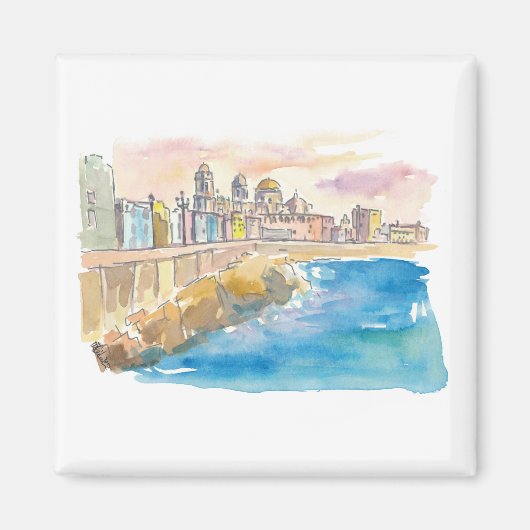 Cadiz Costa De La Luz Waterfront Magneet (Voorkant)