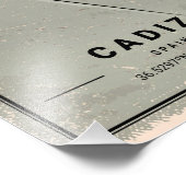 Cadiz map print poster canvas | Spain (Hoek)