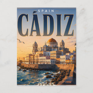 🌊 Cádiz Moderne Kuststad Stijl 🌊 Briefkaart