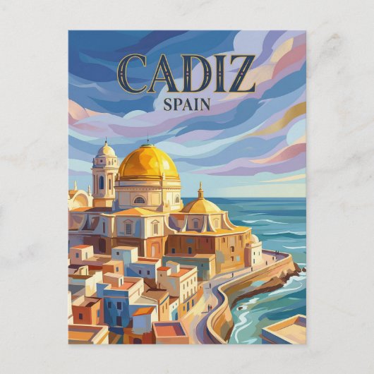 Cadiz oude stad Spanje Briefkaart (Voorkant)