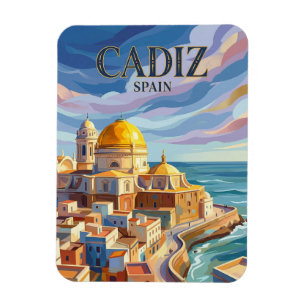Cadiz oude stad Spanje Magneet