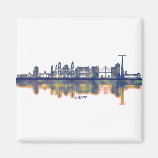 Cádiz Skyline Magneet (Voorkant)