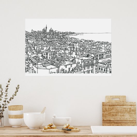 Cadiz Spain Poster (Keuken)