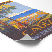 Cadiz Spain Vintage Travel Poster (Hoek)