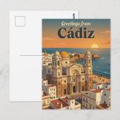 Cádiz Spanje Briefkaart (Voorkant / Achterkant)