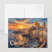 Cádiz Spanje Briefkaart (Voorkant / Achterkant)