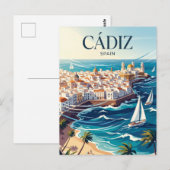 Cádiz Spanje Briefkaart (Voorkant / Achterkant)