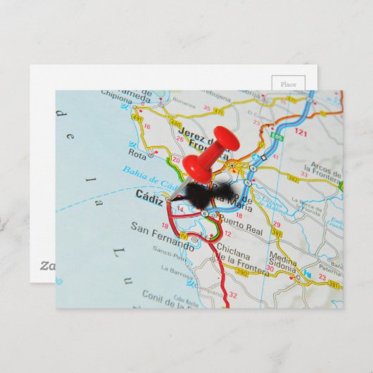 Cadiz, Spanje Briefkaart (Voorkant / Achterkant)