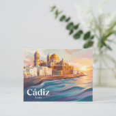 Cádiz Spanje Briefkaart (Staand voorkant)