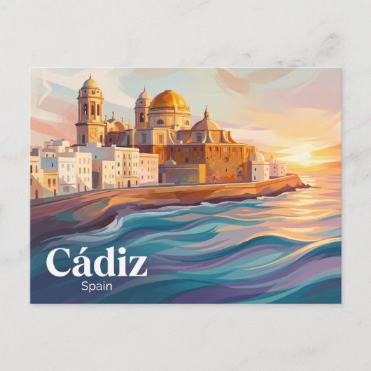Cádiz Spanje Briefkaart (Voorkant)