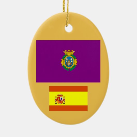 Cadiz*, Spanje kerstversiering Keramisch Ornament (Achterkant)