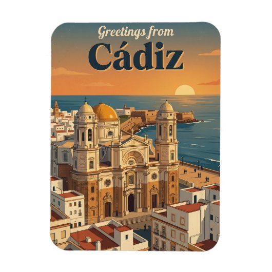 Cádiz Spanje Magneet (Verticaal)