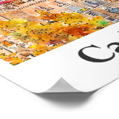 Cádiz Spanje Reizen Waterverf Hand getekend Poster (Hoek)